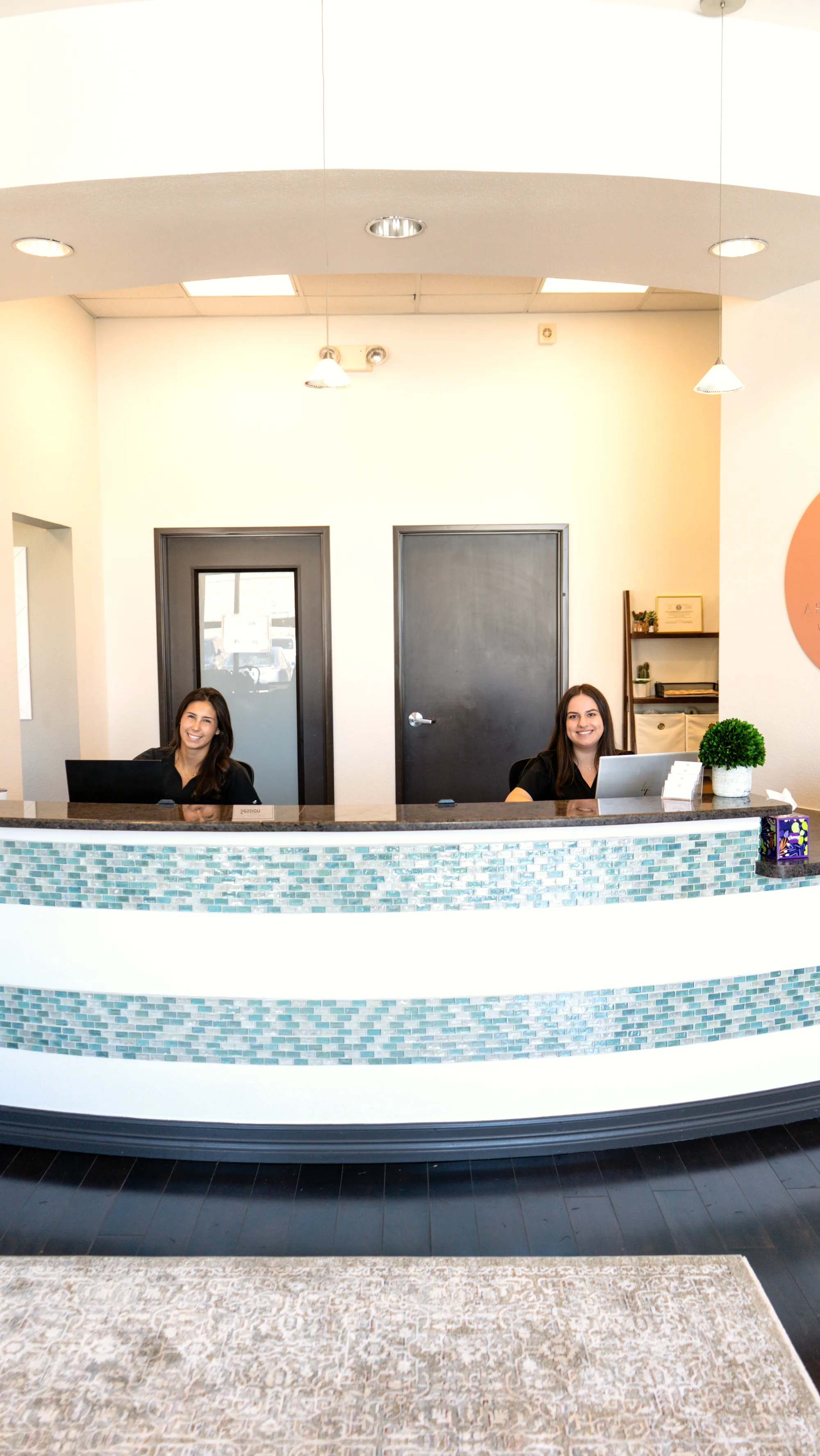 The reception and waiting area at Abundant Life Wellness Center